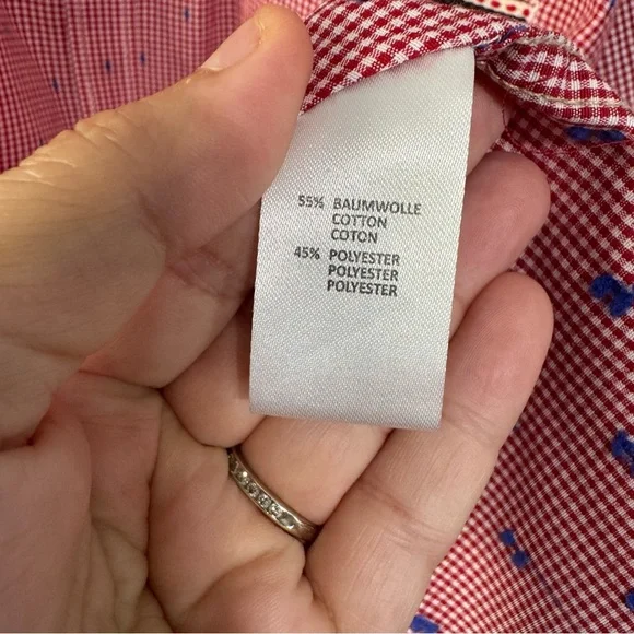 StockerpointMen's red white Button Down Shirt xxl German